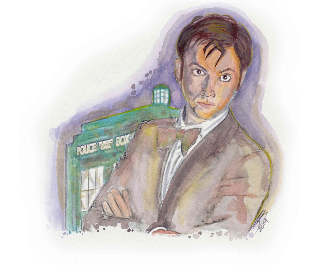 Doctor Who Fine Art Quality Print (multiple Sizes) / Tardis Police Box ...