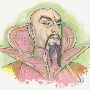 MING / FLASH GORDON Fine Art Quality Print (Multiple Sizes) / Ming the Merciless / Max von Sydow / Science Fiction Decor / Sam Jones