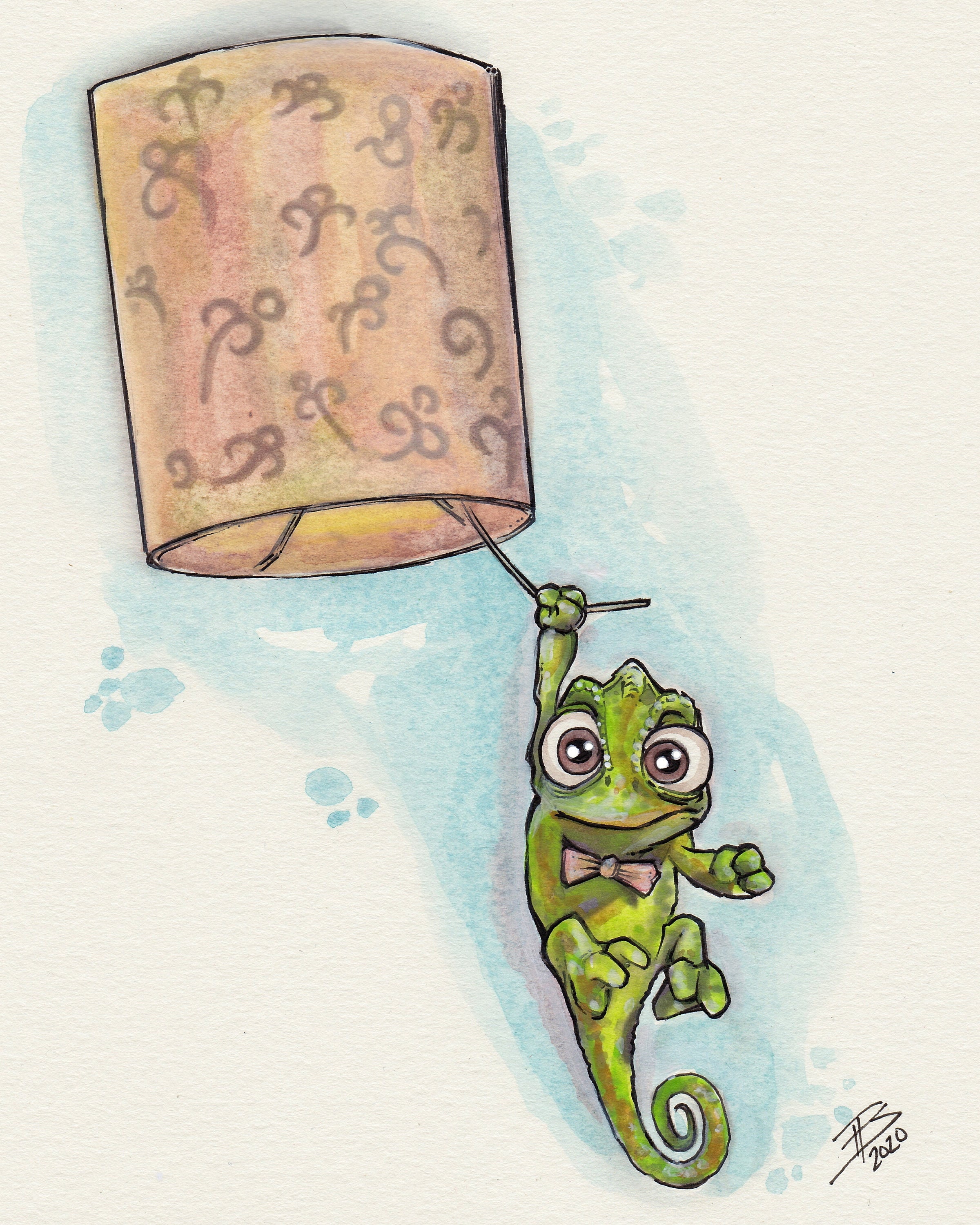 Tangled Pascal Fine Art Quality Print multiple Sizes / so | Etsy