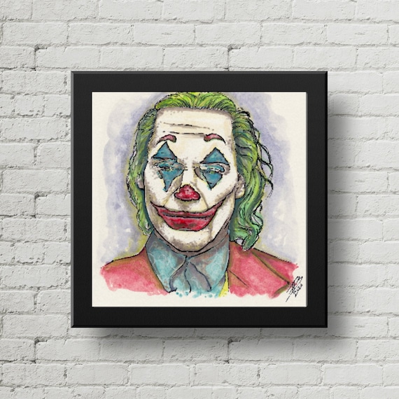 Joaquin Phoenix JOKER Original Watercolor / 2019 Joker Painting - Etsy