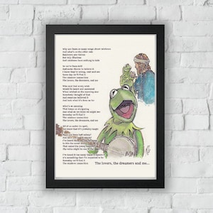 RAINBOW CONNECTION from the Muppet Movie / Fine Art Quality Print