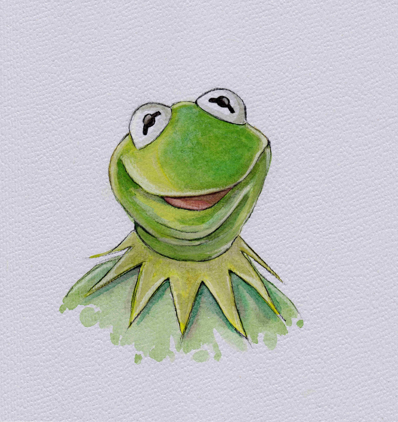Kermit Portrait / Fine Art Quality Print multiple Sizes / Etsy