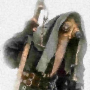 CREEPY PLAGUE DOCTOR Fine Art Quality Print (Multiple Sizes) / Black Death Art