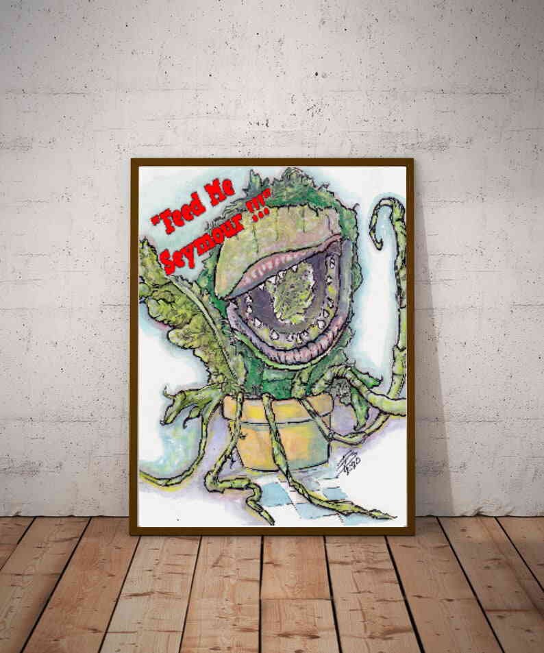 Little Shop Of Horrors Audrey II Script - Signed Movie Reprint - Fun Horror Memorabilia Gift