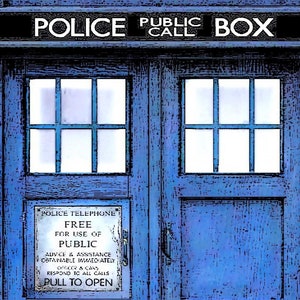 Dr Who POLICE  BOX  Fine Art Quality 8&quot; x 10&quot;  Print   Tardis