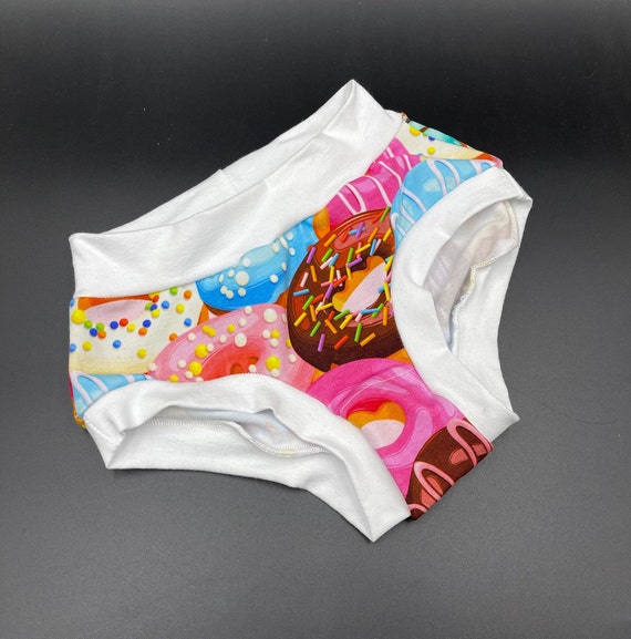 Scrundies Girls 6, 8, 10, 12 Donuts Panties Underwear Scrundies