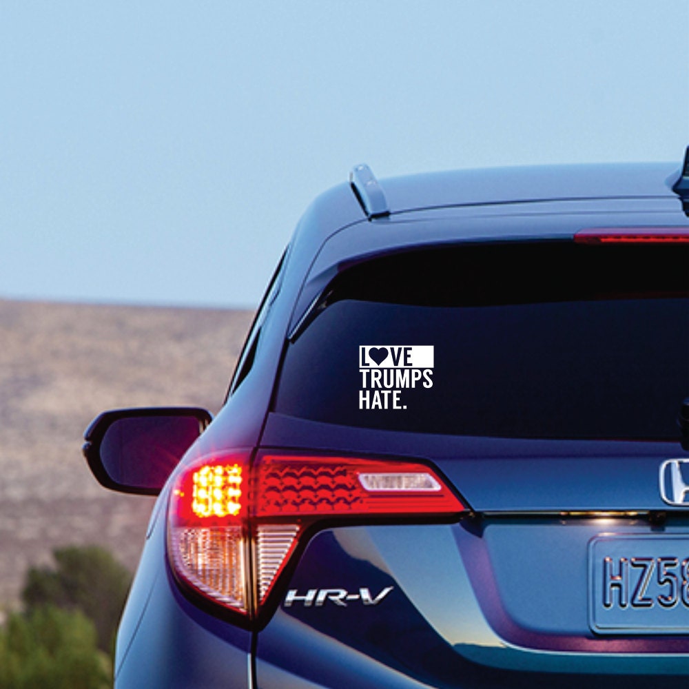 Love Trumps Hate Decal Bumper Sticker Decals Stickers Automobilia Love Trumps Hate Decal Bumper Sticker Decals Stickers Automobilia