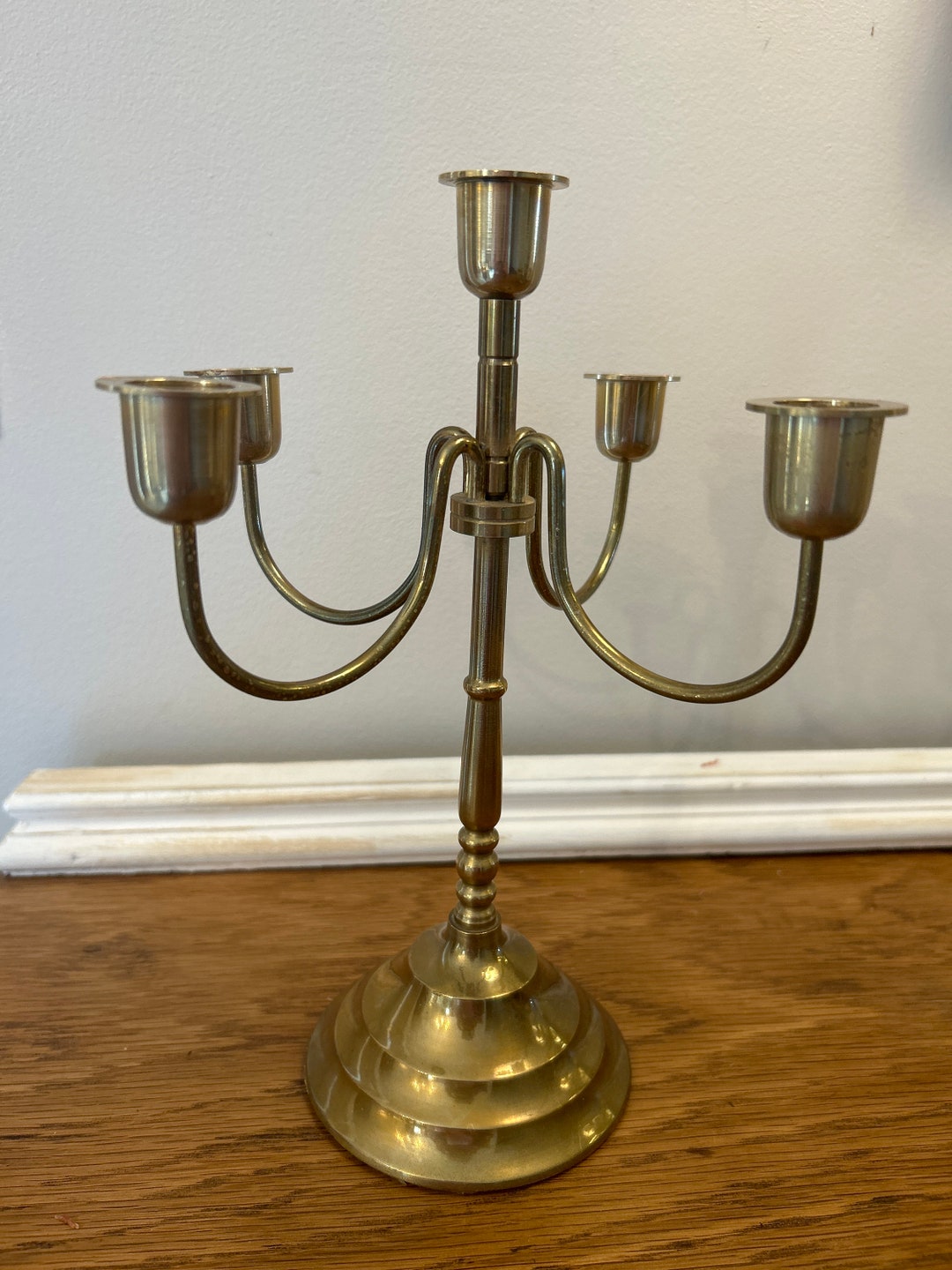 Vintage Brass Candelabra, Brass Candle Holder Etsy