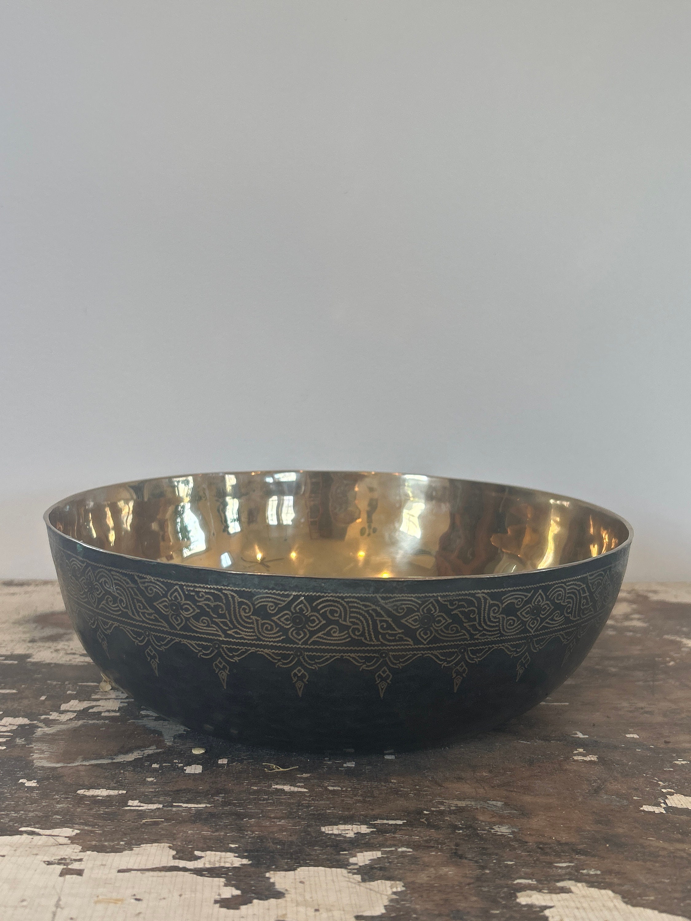 Thai Brass Bowl - Etsy
