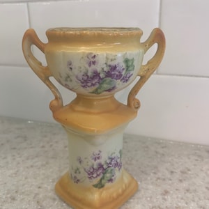 Hand painted Czech vase