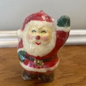 Vintage Santa candle, new old stock, Christmas candle