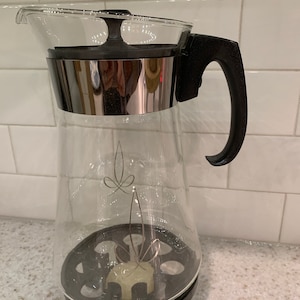 Mid Century,PyrexWare glass coffee carafe, vintage carafe, new old stock
