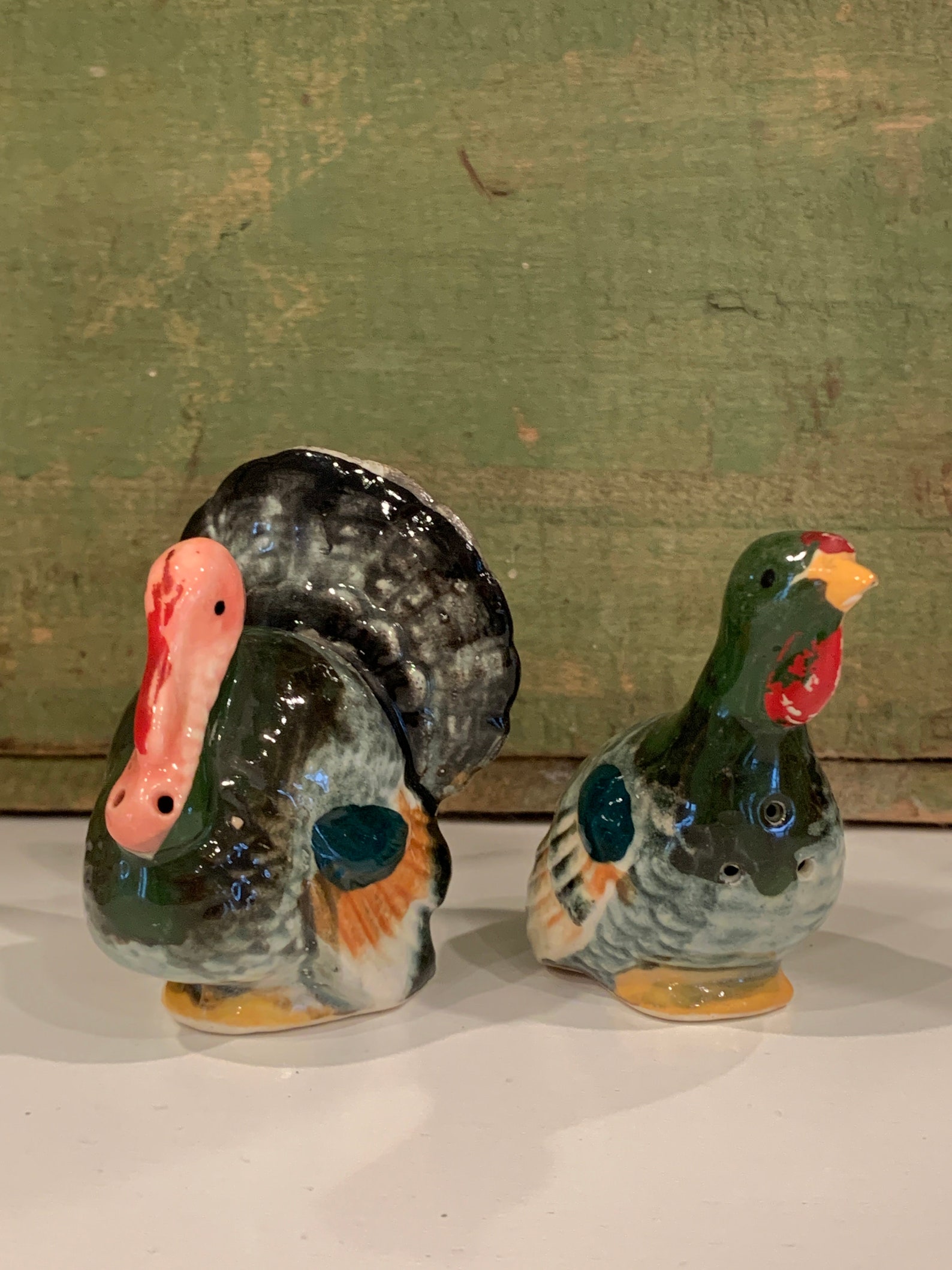 Vintage turkey salt and pepper shakers made in Japan Etsy