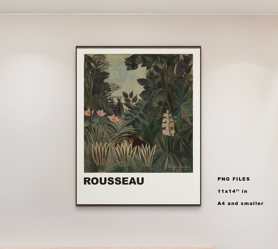 Printable Artwork of Jungle - Printable Classic Artwork - Famous ...
