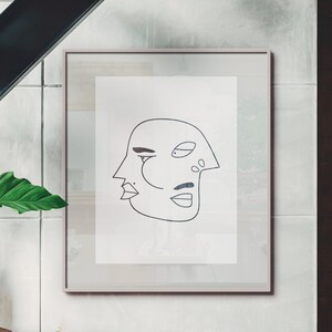 Picasso Style Wall Art, Picasso Printable Line Art, Picasso Line Art ...
