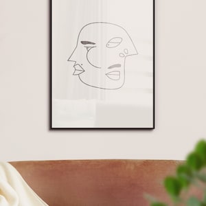 Picasso Style Wall Art, Picasso Printable Line Art, Picasso Line Art ...