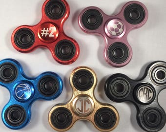 Personalized Metal Fidget Spinner Metal Spinner Fidget Spinner Aluminum Spinner Fidget Toy ADHD Toys Stress Relief Gifts Stress Toy Hand