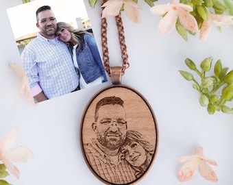 Personalized Photo Engraved Necklace