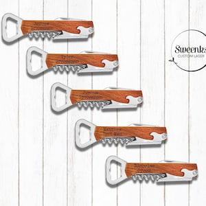 Personalized Groomsmen Gift Idea, Bottle Opener, Wedding Gift, Engraved Corkscrew, Groomsman Gift, Bottle Opener Best Friend For Men
