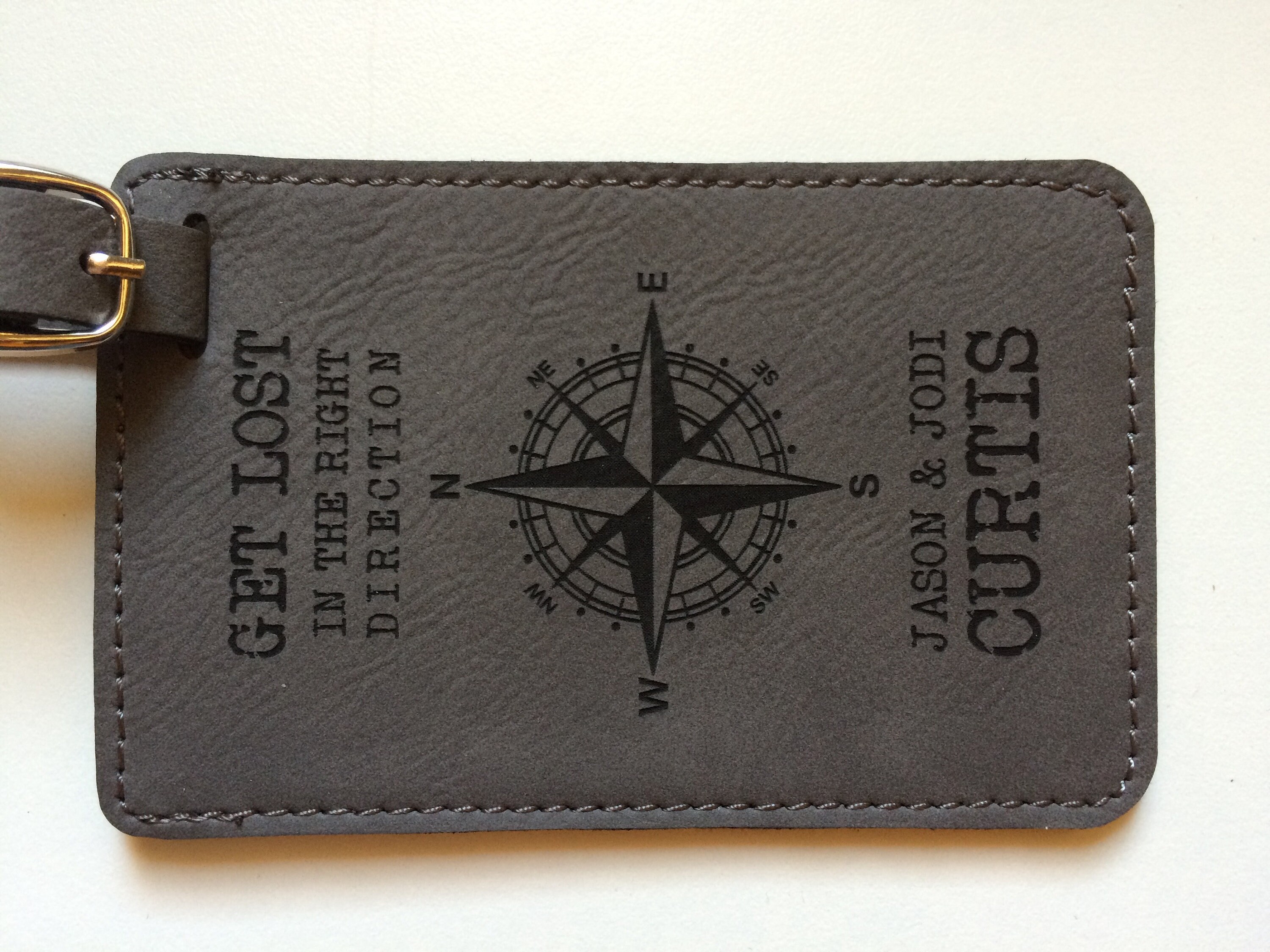 Personalized Luggage Tag Leather Luggage Tag Monogram Luggage Etsy