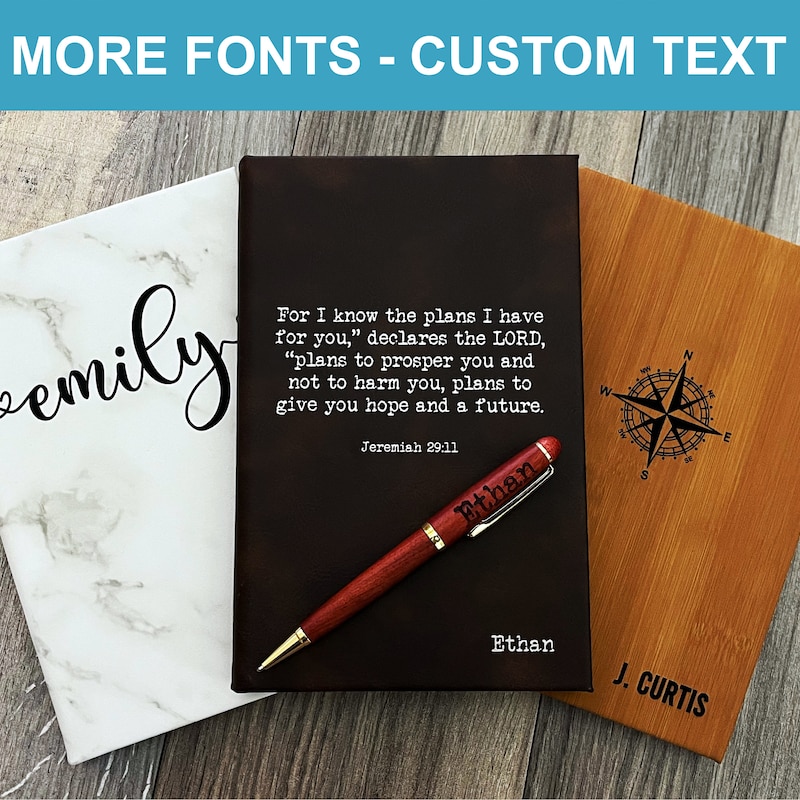 Brown Hard Cover Journal - Etsy