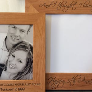 Personalized Solid Wood Frame, Engraved Frame, Custom Frame, Photo Frame, Picture Frame, Frames, Wall Frame, Family Portrait, Birthday Gift 画像 1