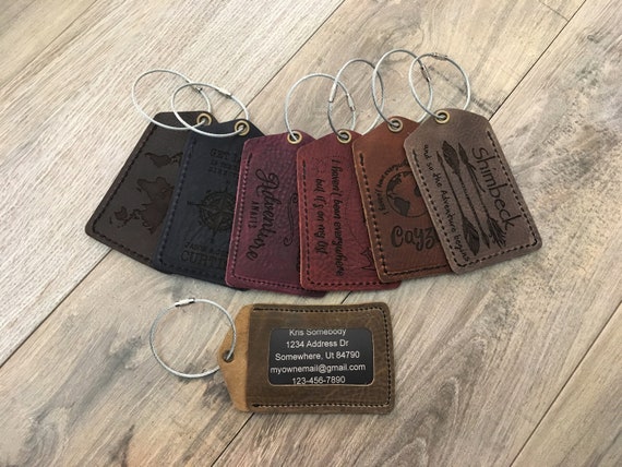Etsy custom luggage tags sale