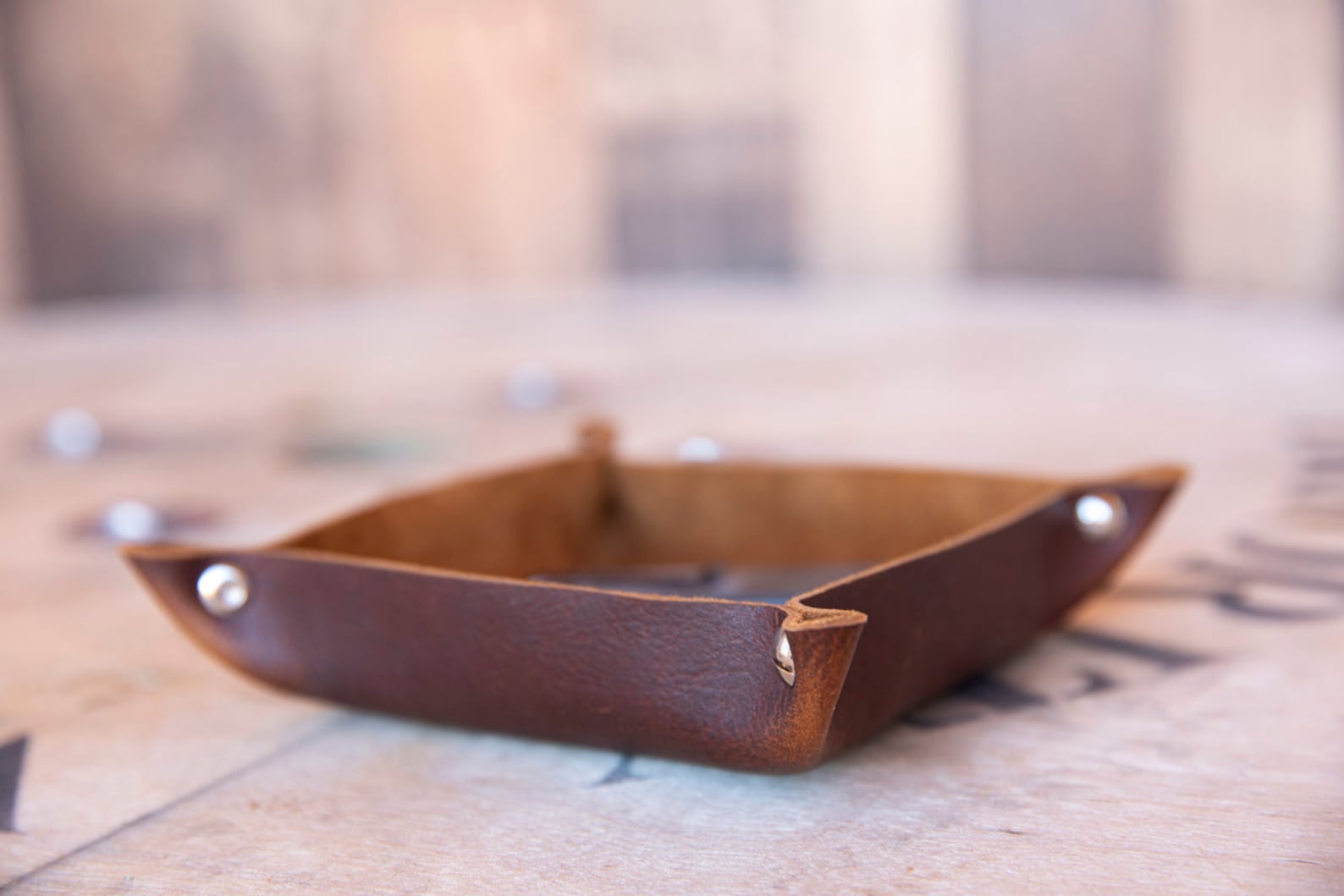 Monogrammed Valet Tray for Men Personalized Leather Catchall Etsy