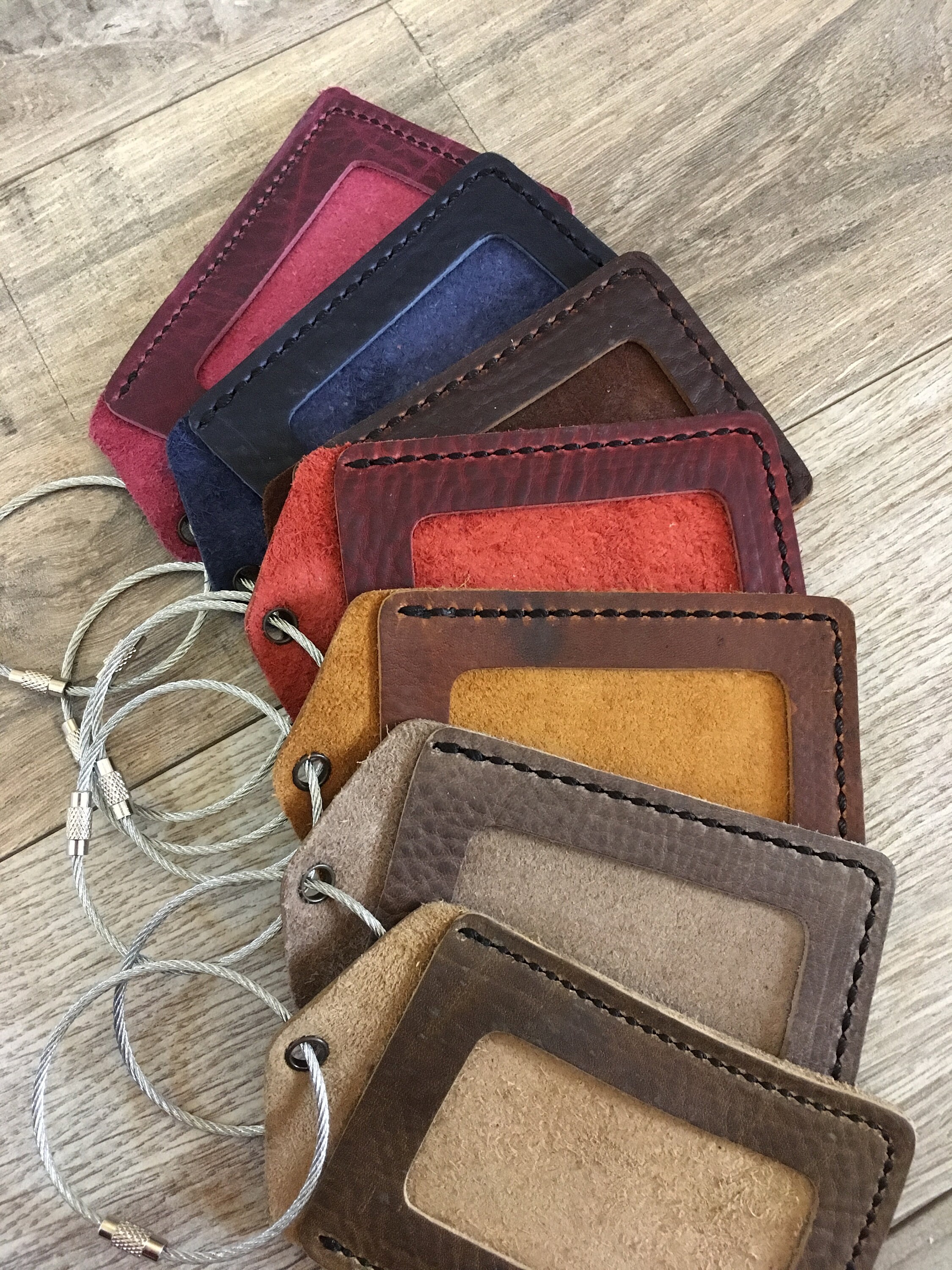 Personalized Leather Luggage Tag Monogram Luggage Tag Mr and - Etsy