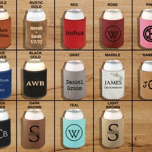 Engraved Can Coolers, Bachelor Party Gifts, Groomsmen Gifts, Groomsmen Proposals, Beer Cooler, Beer Can Holder, bottle holder, Birthday Gift image 9