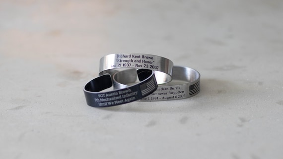 Custom Memorial Bracelet Memorial Gift Jewerly Rememberance Gift Military Cuff Bracelet We Will Never Forget You KIA Bracelet Soldier