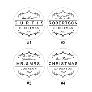 Our First Christmas Ornament Married Gift First Christmas as Mr and Mrs ...