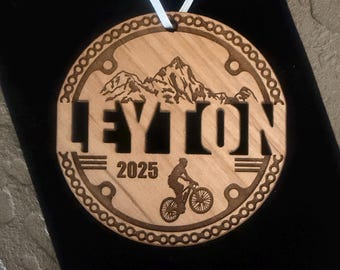 Mountain Bike Sports Ornaments Personalized Custom Christmas Ornament Engraved Football Baseball Basketball Soccer Volleyball Golf Hockey