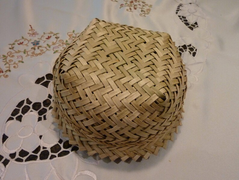 Vintage Reed Baskets Stacking Baskets Natural Dyes 14 Etsy