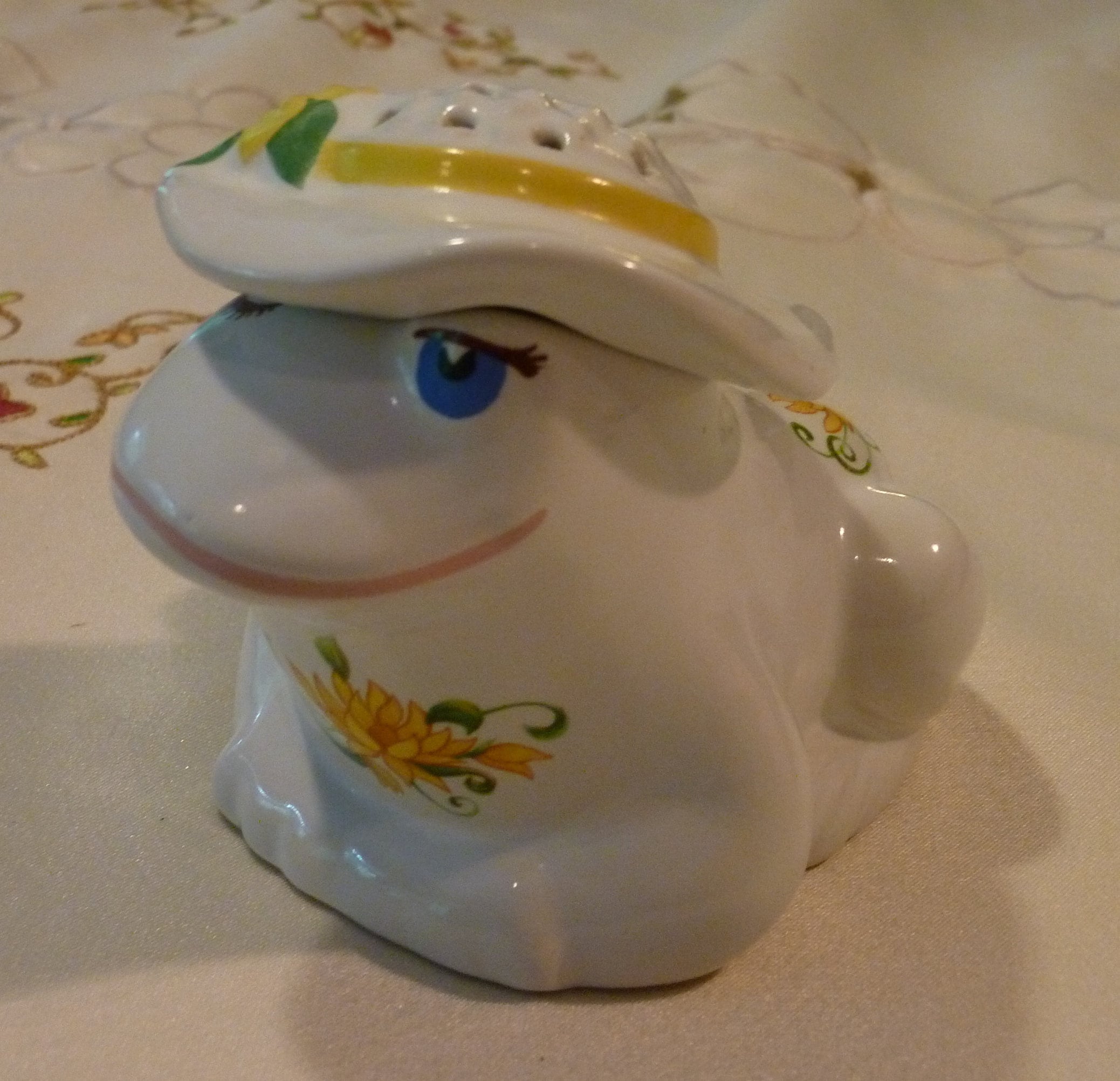 Vintage frog Potpourri Holder Top extraíble para rellenar Etsy España