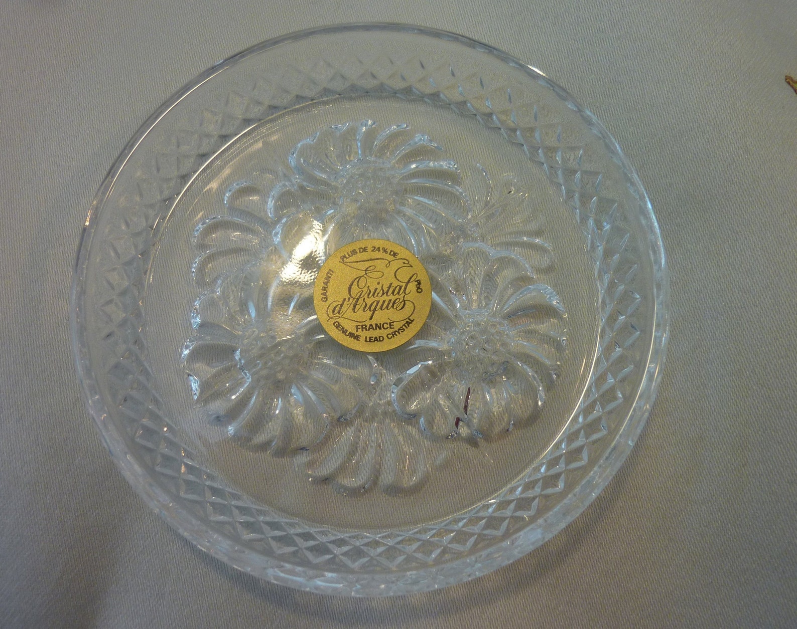 Vintage Lead Crystal Coaster 6 Decorative Coasters Made in Etsy UK