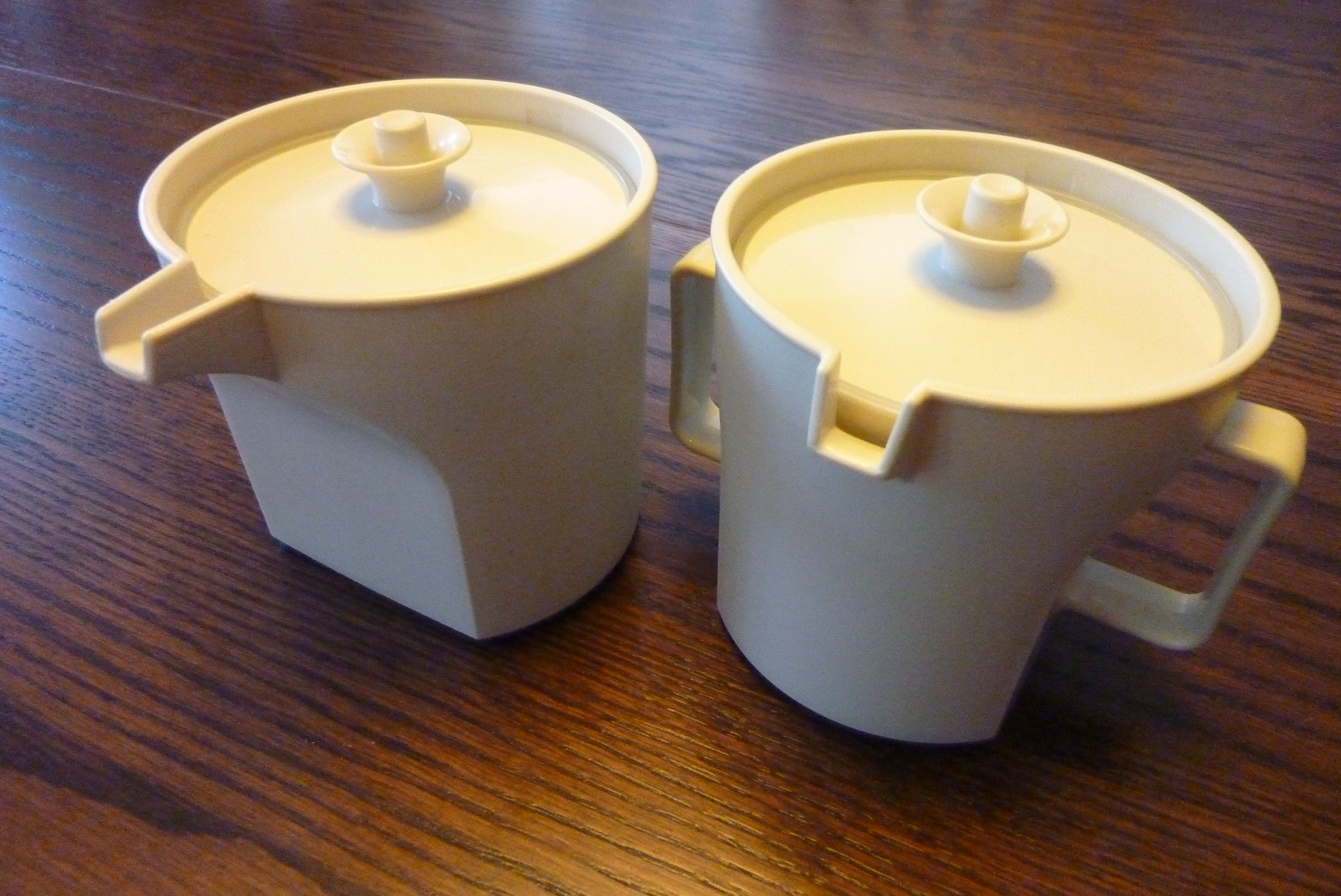 Vintage Tupperware Cream and Sugar Container Condiment Etsy
