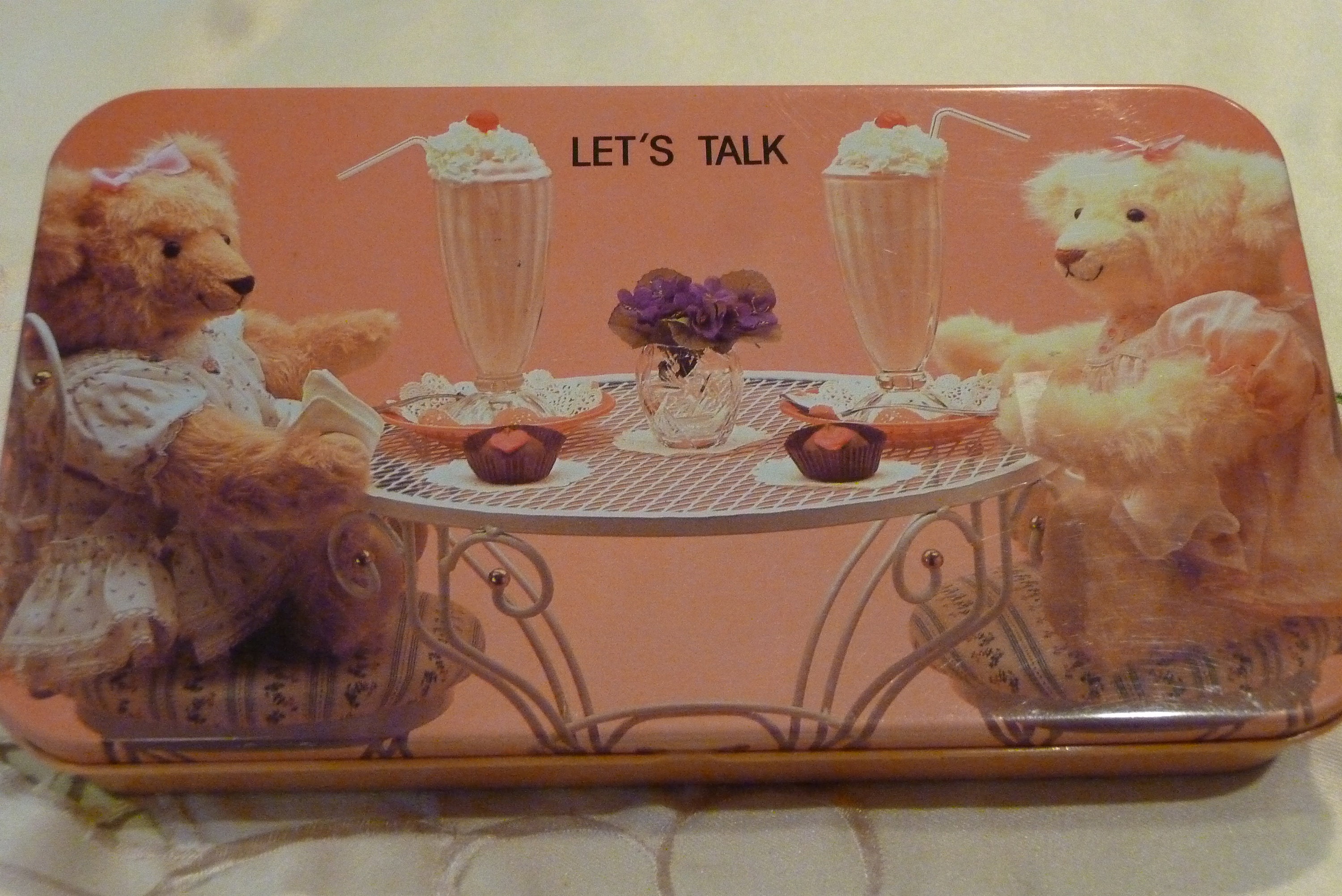 Vintage Tin Box - 1985 ~ the Tin Box Company of America - Teddy
