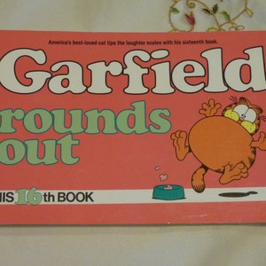 Vintage Garfield Comic Book  - Rounds Out - Cat Comic Book ~ 1988  - Softcover ~ His 16th Book