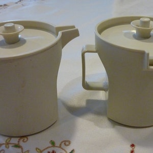Vintage Tupperware Cream and Sugar Container ~ Condiment Storage ~ Made in the Canada  ~ Kitchen Decor ~ Food Travel Storage