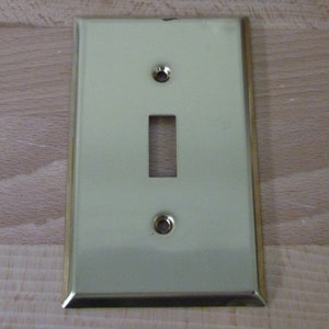 Vintage Switch Plate Cover - Metalen plaat - Single Switch Plate - Flat Panel Design ~ Wall Decor Accessoire ~ Elektrische Cover