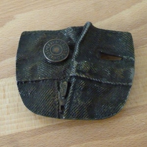 Vintage Levis Belt Buckle - Brass Buckle - 1976 Bergamot Brass Works - Button and Zipper - Cowboy Belt Buckl