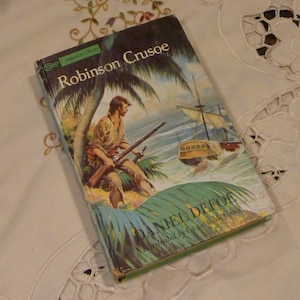 Vintage Robinson Crusoe - Door Daniel Defoe - Hardcover ~ Grosset & Dunlap ~ 1963