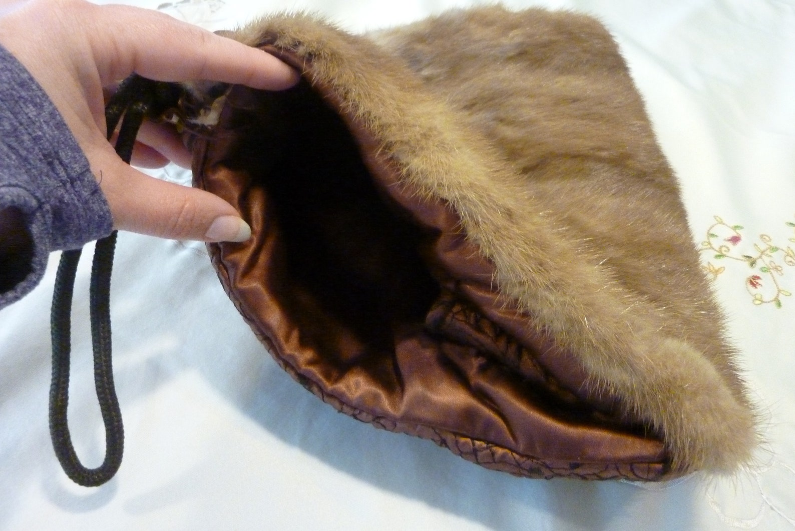 Vintage Muff Brown Mink Fur Muff Hand Warmer Vintage Etsy