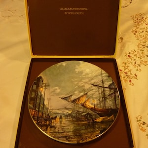 Vintage Collectable Plate - John Stobart ~ Sailing with the Tide   ~ Nautical Plate ~ Royal Doulton  ~ #5741 ~ 1976