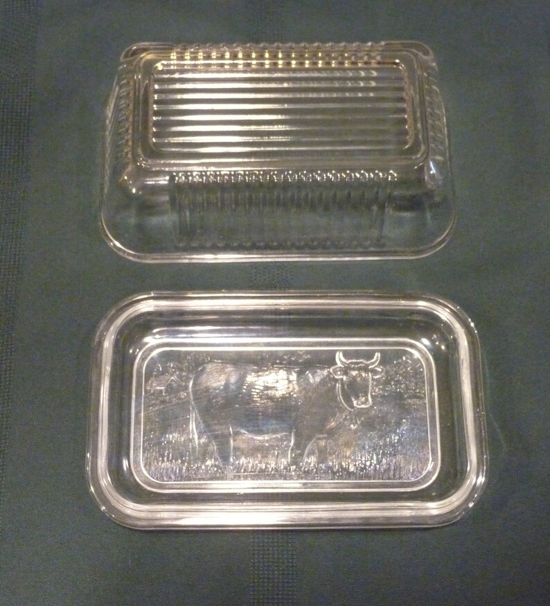 Vintage Lidded Refrigerator Glass Butter Dish Arcoroc France - Etsy