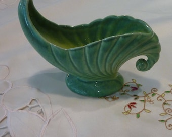 Vaso da fiori vintage - Fioriera ornamentale a scorrimento - Ceramica smaltata - Beauceware # 483 ~ Prodotto in Canada ~ Ornamento da tavolo - Pezzo da collezione