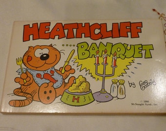 Vintage Heathcliff Comic Book  -  Banquet  - Cat Comic Book ~ 1980  - Softcover