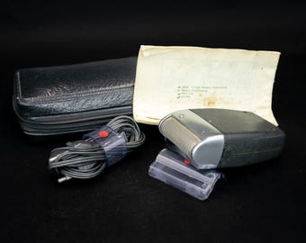 Vintage electric shaver Retro electrical shaver Shaving kit in original box 127/220 volts MIKIA shaver USSR shaving machine Old shaver
