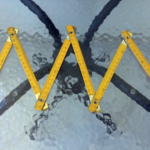 Metro dell&#39;annata misuratore strumento di legno Distressed metro carpentiere strumento Vintage strumento misura strumento in legno pieghevoli metri di Vintage righello pieghevole